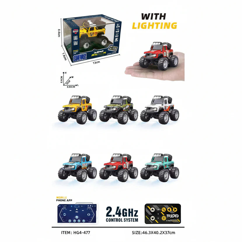 Trasped Monster Mini Truck HG4-477  RC 2.4GHz App Control