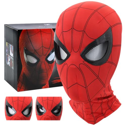 Spiderman Mask | with Moving Eyes, Jaw Motion