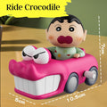 Shinchan in Crocodile Car