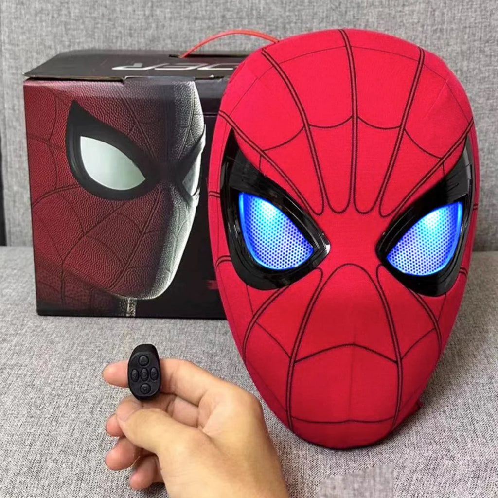The Amazing Spider-Man Cosplay Mask with Remote-Controlled Moving Led Eyes || Breathable Material, Unisex || MARVEL