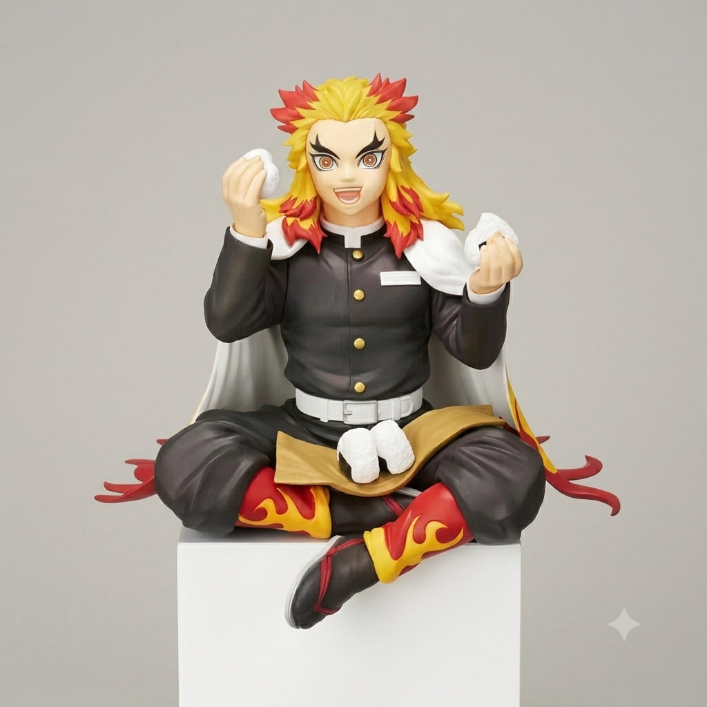 Rengoku Eating Riceball Figure