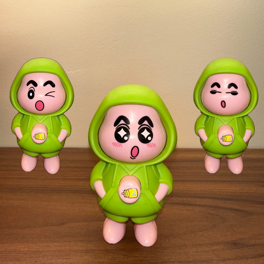 Green Face Changing Shinchan Keychain