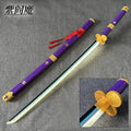 Zoro Purple Enma Wooden LED Katana 104cm