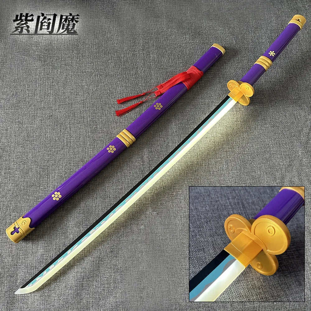 Zoro Purple Enma Wooden LED Katana 104cm