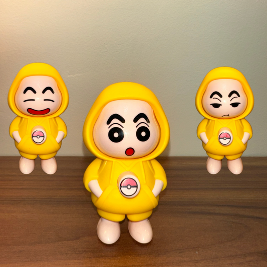 Yellow Face Changing Shinchan Keychain